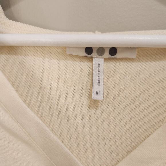 Three Dots Cropped Hoodie Sweatshirt - Size XL - Picture 5 of 7